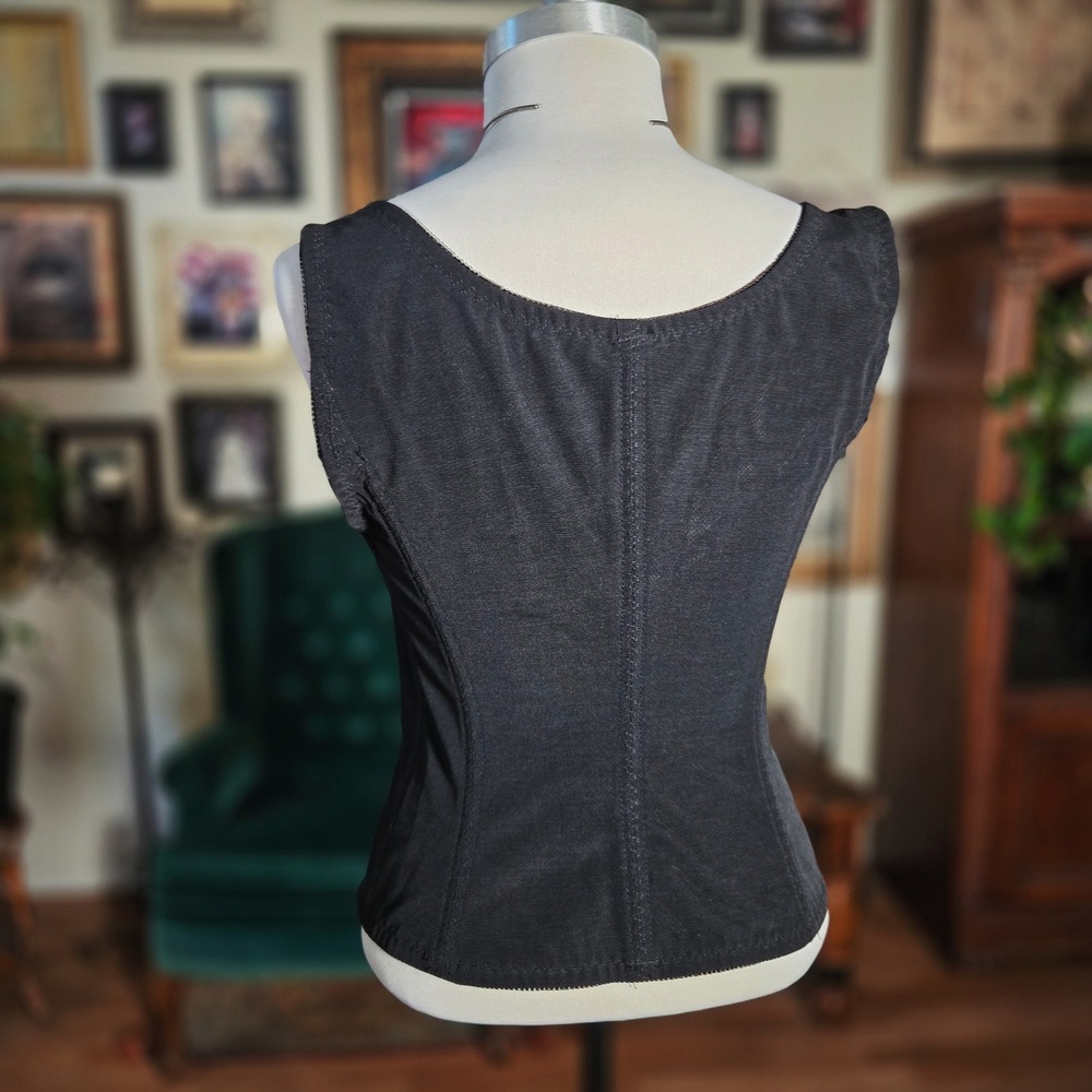 Ardyss Corsette D Luxe Black Lace Boned Underbust Corset Adjustable Straps Top - Picture 5 of 7